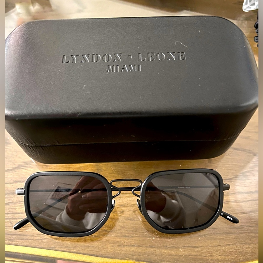 NBW! Lyndon Leone “Venetian” Matte Black Sunglasses